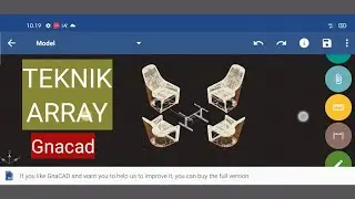 TUTORIAL GNACAD TOOLS ARRAY (GnaCAD for android)