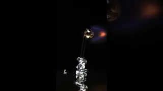 The sound of melting fishing line #shorts #asmr