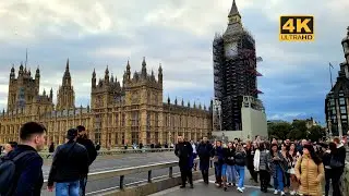 [4K] 🇬🇧 Uncut Walk From Buckingham Palace - St James's Park - London Eye