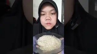 DYMA |ASMR RAW RICE EATING |Makan Beras Mentah| asmrrawriceeating| asmrsounds | Basmatirice #shorts