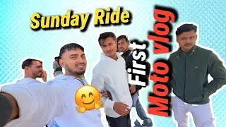 First Motovlog  // Sunday ride 😂😍 // Group rides with friends 🥰😍😂