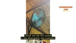Review Pasapair 20 Inch Wall Mount Misting Fan,High Velocity Industrial Wall Fan with IPX4 Waterproo