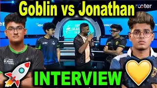 Jonathan vs Goblin Interview in BGMI Master Series Season 2 | Godl Highlights #bgms #bgmi #lanevent