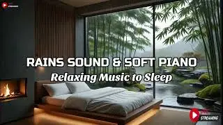 Relaxing Sleep Music + Insomnia - Peaceful Piano with Rain Sounds, Meditation Music, Stress Relief