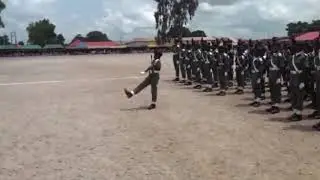 How gallant kids parade in Nigerian military school zaria #silent Drill #NMS