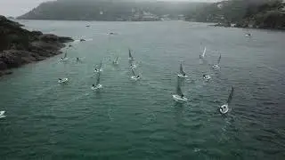 Salcombe Solo Open drone footage 1 by George Hicks