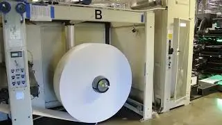 Martin automatic zero speed butt splicer for inline roll fed printing process