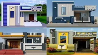 House front wall elevation design//Single floor house Morden front elevation design