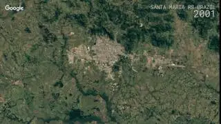 Google Timelapse: Santa Maria, RS, Brazil
