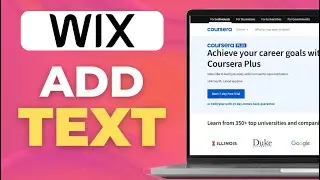 Как добавить текст на сайт Wix