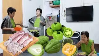 Amak Masak Sotong Resep Kampung Rumahan | Life of Chinese People In Indonesia | Cooking