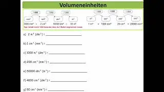 Volumeneinheiten umrechnen