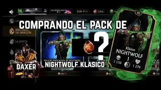 Comprando el Pack de Nightwolf Klasico  en Mortal Kombat Mobile,  Valdra la pena, 2064 kristales 