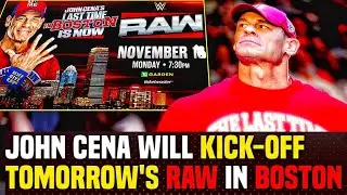 wwe John Cena Will kick-of Tomorrows Raw in Boston😍#wweraw,