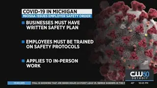 Michigan Issues Employer Safety Order | Businesses Must Have Written Safety Plan | Applies To In-Per