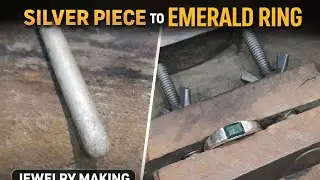  👉 Silver Piece Cutting for Emerald Ring | Jewelry Making (Part 1)