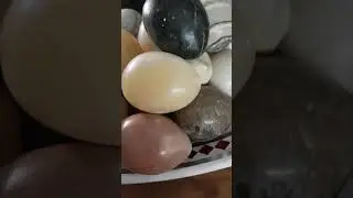 Egg shape stones