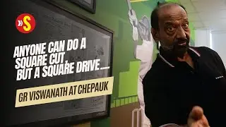 GR Viswanath checks out mural dedicated to him at Chepauk, gives square drive tutorial