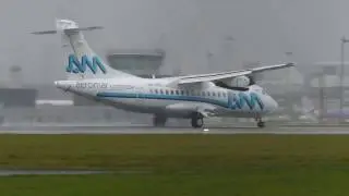 Aeromar ATR72-600 & ATR42-600 transit Glasgow Airport 23/12/16