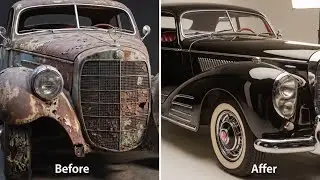 POV ASMR Car Restoration | 1935 Rolls-Royce Phantom Full Restoration From Rust to Showroom 2K