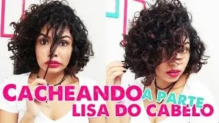 Dica: Como cachear a parte lisa do cabelo (Franja) -Joyce Lima