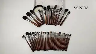Full Complete 42 Pieces Makeup Artist Brushes Set Handcrafted