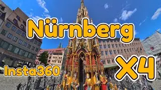 🇩🇪🏰🛴🌍 N&uuml;rnberg Altstadt Unterwegs mit der neuen Insta360 X4  4K🎥