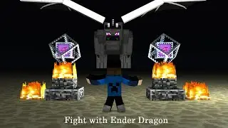 Minecraft- Final Boss Fight with Ender Dragon | End Game |