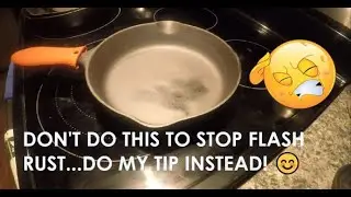 OOPS!  Don't Do What I Did To This Wagner Cast Iron Pan - Tips to Prevent and Correct This Mess!!