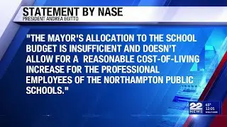 Northampton teachers halt work for unpaid labor protest