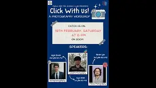 Click With Us! - A Photography Workshop with Pixels (Photography Club of IISER, Pune)