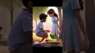 &ldquo;Arjun & Neha ❤️ Pyari Love Story | Heart Touching Cartoon Animation |#ai #animation #shorts #viral