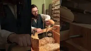 Turning a bowl on a spring pole lathe