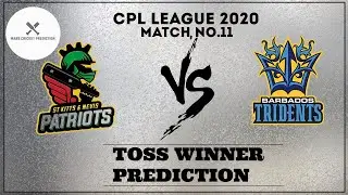 St Kitts Vs Barbados : CPL 2020 : Toss Winner Prediction :Match No 11 : Mars Cricket Prediction