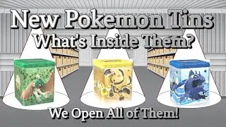 New Stackable Pokemon Tins 🔥 Are they worth it? 🤔 We open them all! 🤞 Pokemon Pack Opening