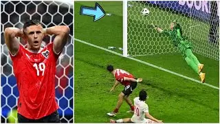Turkey goalkeeper Mert Gunok incredible save denies Austria goal in the last seconds in euro2024