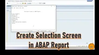 2.How to Create Selection Screen in ABAP Report | Use of Different Screen Elements #abap #usefultips