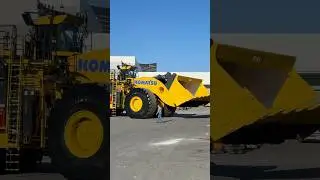 The Komatsu WE2350, the largest wheel loader. #miningmachinery #heavyequipment