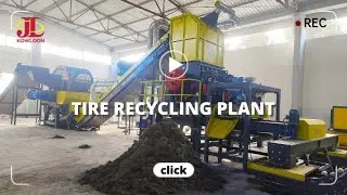 Tire recycling plant, Waste tire recycle machine: Tire Debeader, Tyre Shredder, Rubber Granulator