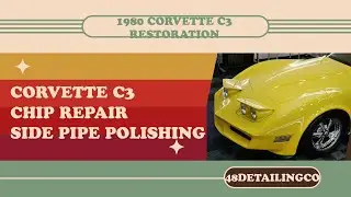 Ремонт сколов и полировка выхлопной трубы Corvette C3 1980 года | Реставрация классических автомо...