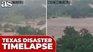 Llano River FLOODS in 50 MINUTES: Shocking TIMELAPSE captures TEXAS DISASTER