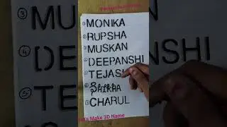 let's Make 3D Name.. #3Dname #diy #artwork