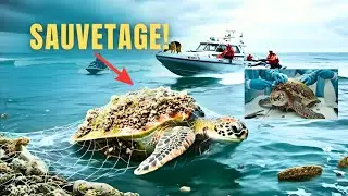 Sauvetage &Eacute;pique : Une Tortue Marine Miraculeusement Lib&eacute;r&eacute;e des Filets