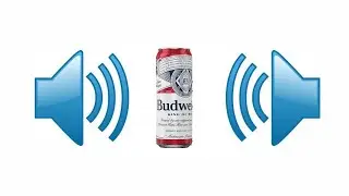Budweiser Tall Boy Beer 25oz Can Opening Sound Effect X 6