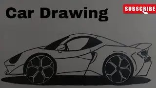 Lamborghini Aventador Drawing | Easy Step-by-Step Car Sketch (Pencil Art)&rdquo; | Car drawing easy