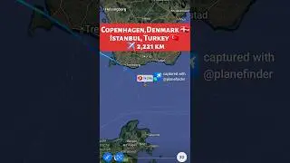 COPENHAGEN, DENMARK 🇩🇰 to ISTANBUL, TURKEY 🇹🇷 ✈️ Flight Route TK1786