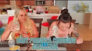 GROSS AND FUNNY BABY FORMULA CHUGGING CHALLENGE
