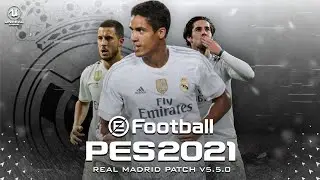 eFOOTBALL PES 2021 MOBILE V5.5.0 REAL MADRID PATCH | NEW VERSION UPDATE 1 GB OBB DOWNLOAD