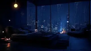 The City Whispers Instead of Shouts: Drift to Sleep with City Rain Sounds 🌙🖤