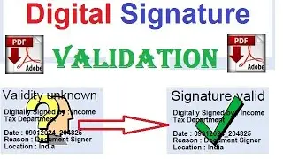 how to validate digital signature in pdf file, DSC validation process in pdf file@Nitincscvle